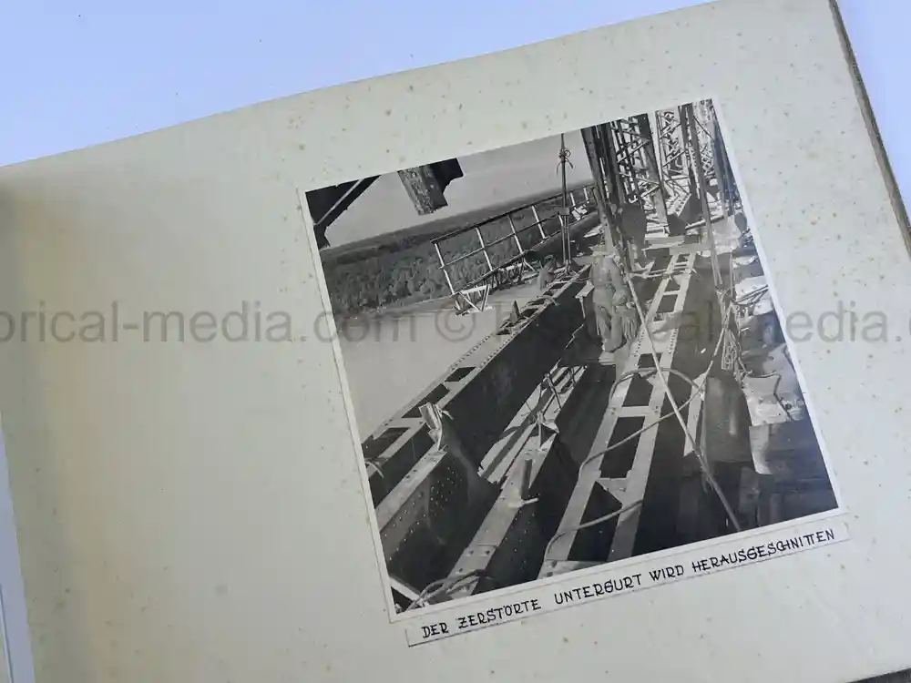 THIRD REICH ALBUM COMMEMORATING COMPLETION OF BRIDGE IN CERNAVODA, ROMANIA - 1941 THIRD REICH ALBUM COMMEMORATING COMPLETION OF BRIDGE IN CERNAVODA, ROMANIA - 1941