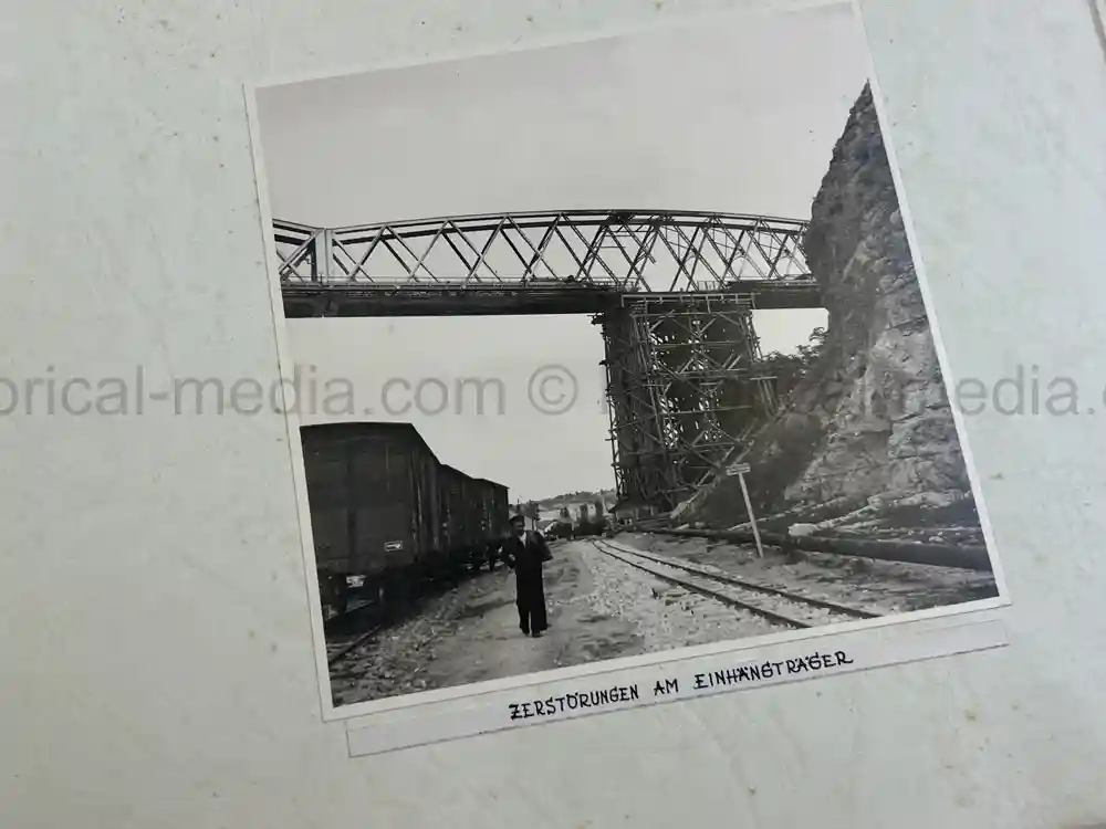 THIRD REICH ALBUM COMMEMORATING COMPLETION OF BRIDGE IN CERNAVODA, ROMANIA - 1941 THIRD REICH ALBUM COMMEMORATING COMPLETION OF BRIDGE IN CERNAVODA, ROMANIA - 1941