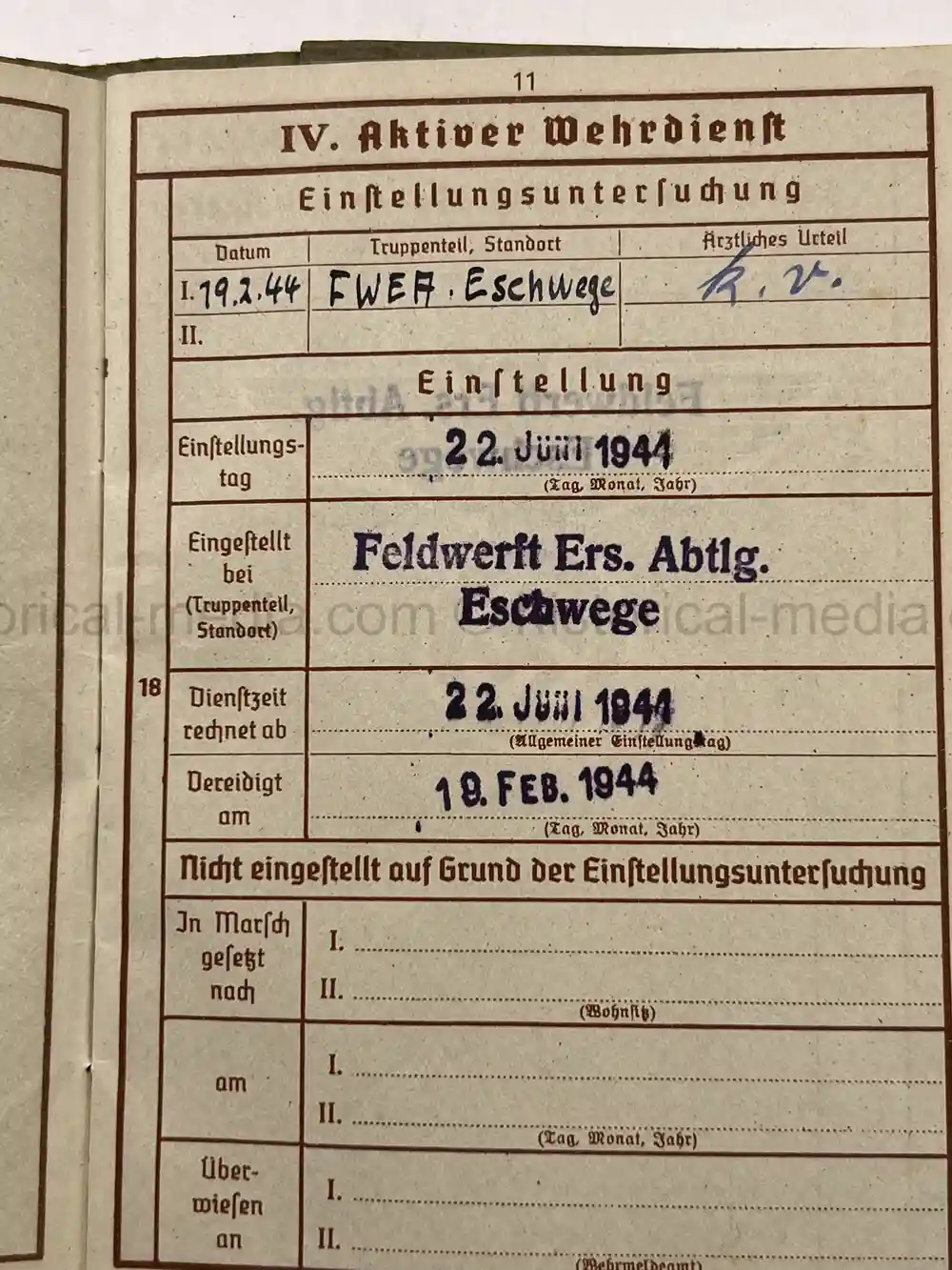 LUFTWAFFE WEHRPASS & SOLDBUCH - BELGIUM, NORMANDY - 1944