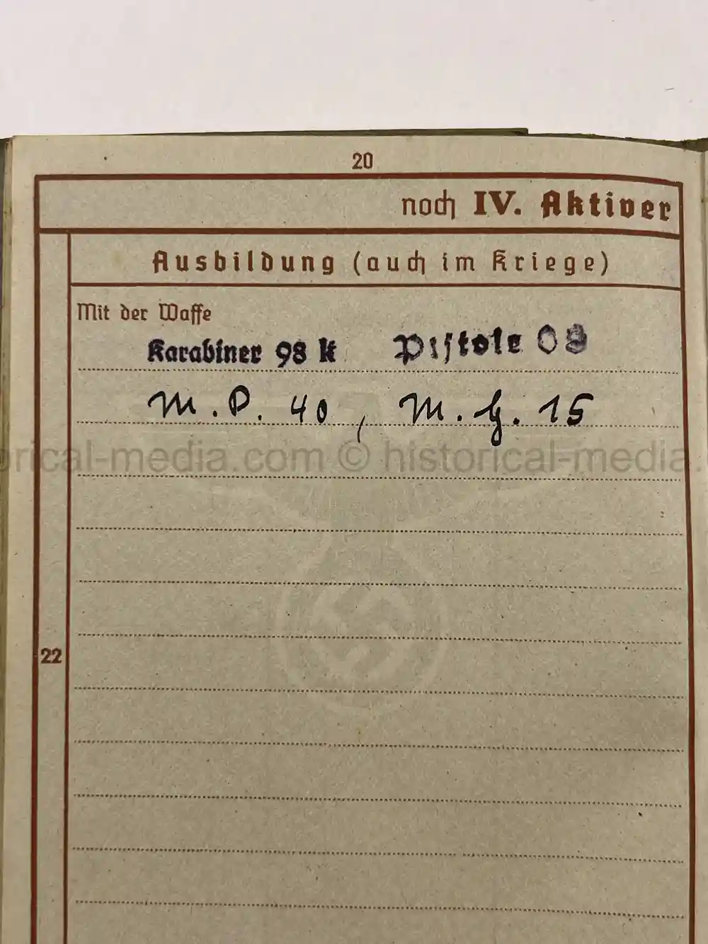 LUFTWAFFE WEHRPASS & SOLDBUCH - BELGIUM, NORMANDY - 1944