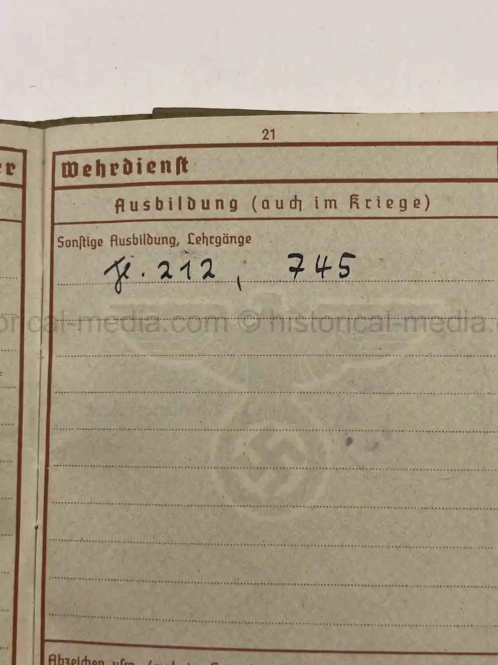 LUFTWAFFE WEHRPASS & SOLDBUCH - BELGIUM, NORMANDY - 1944
