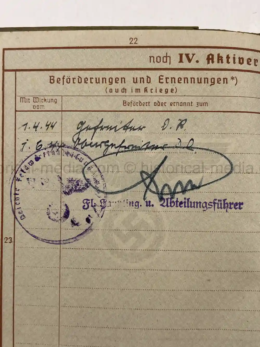 LUFTWAFFE WEHRPASS & SOLDBUCH - BELGIUM, NORMANDY - 1944