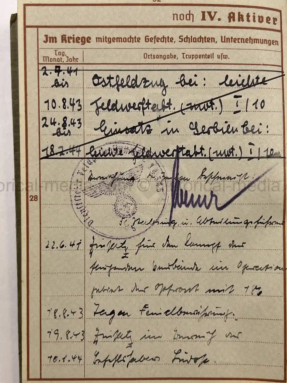 LUFTWAFFE WEHRPASS & SOLDBUCH - BELGIUM, NORMANDY - 1944