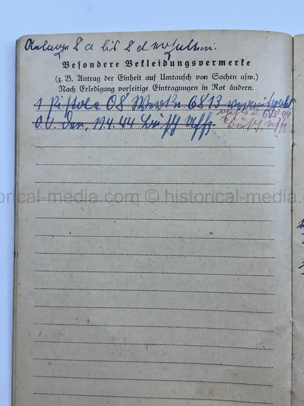 LUFTWAFFE WEHRPASS & SOLDBUCH - BELGIUM, NORMANDY - 1944