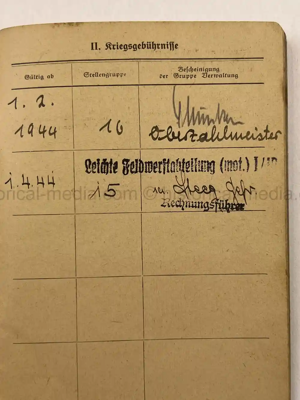 LUFTWAFFE WEHRPASS & SOLDBUCH - BELGIUM, NORMANDY - 1944