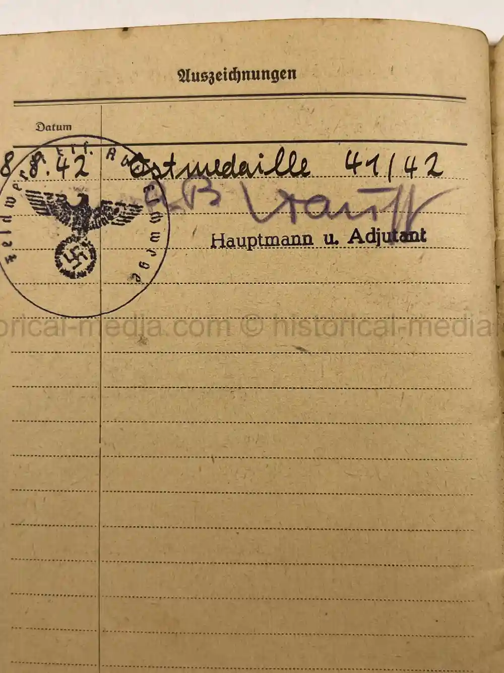 LUFTWAFFE WEHRPASS & SOLDBUCH - BELGIUM, NORMANDY - 1944