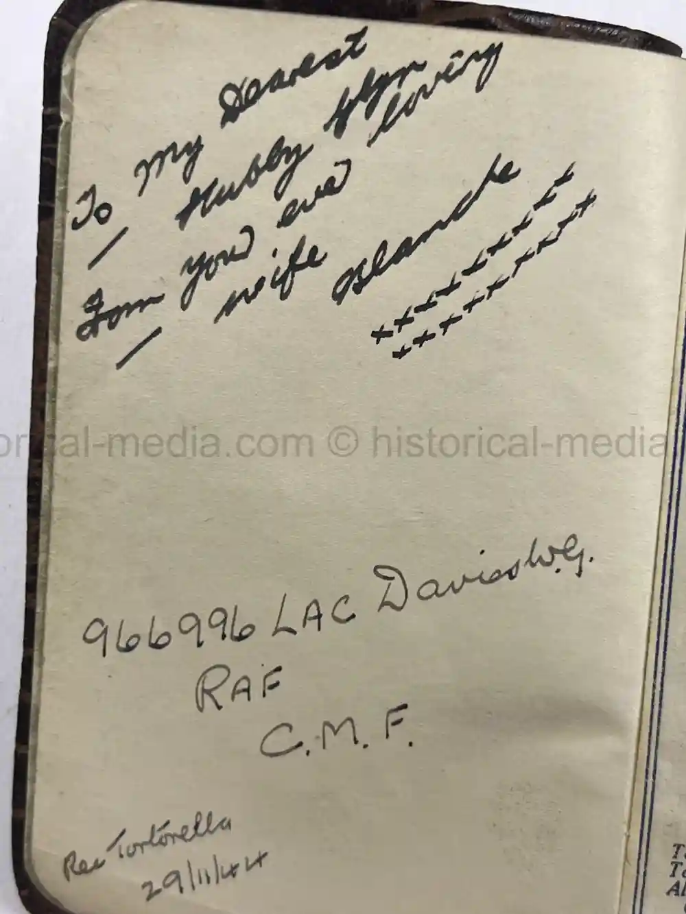 BRITISH WWII DIARY GROUPING - ITALY