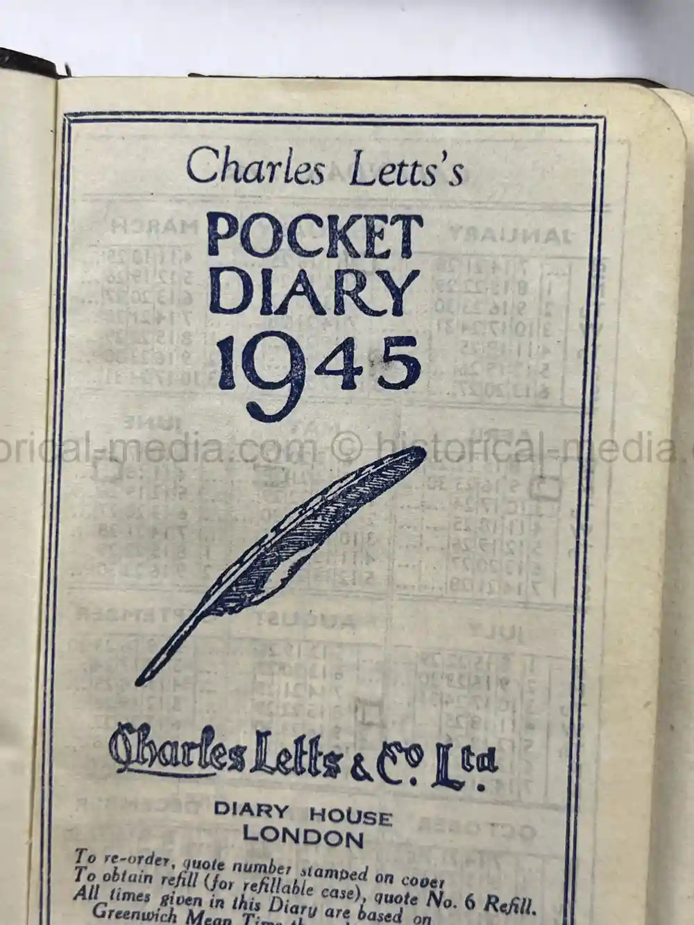 BRITISH WWII DIARY GROUPING - ITALY