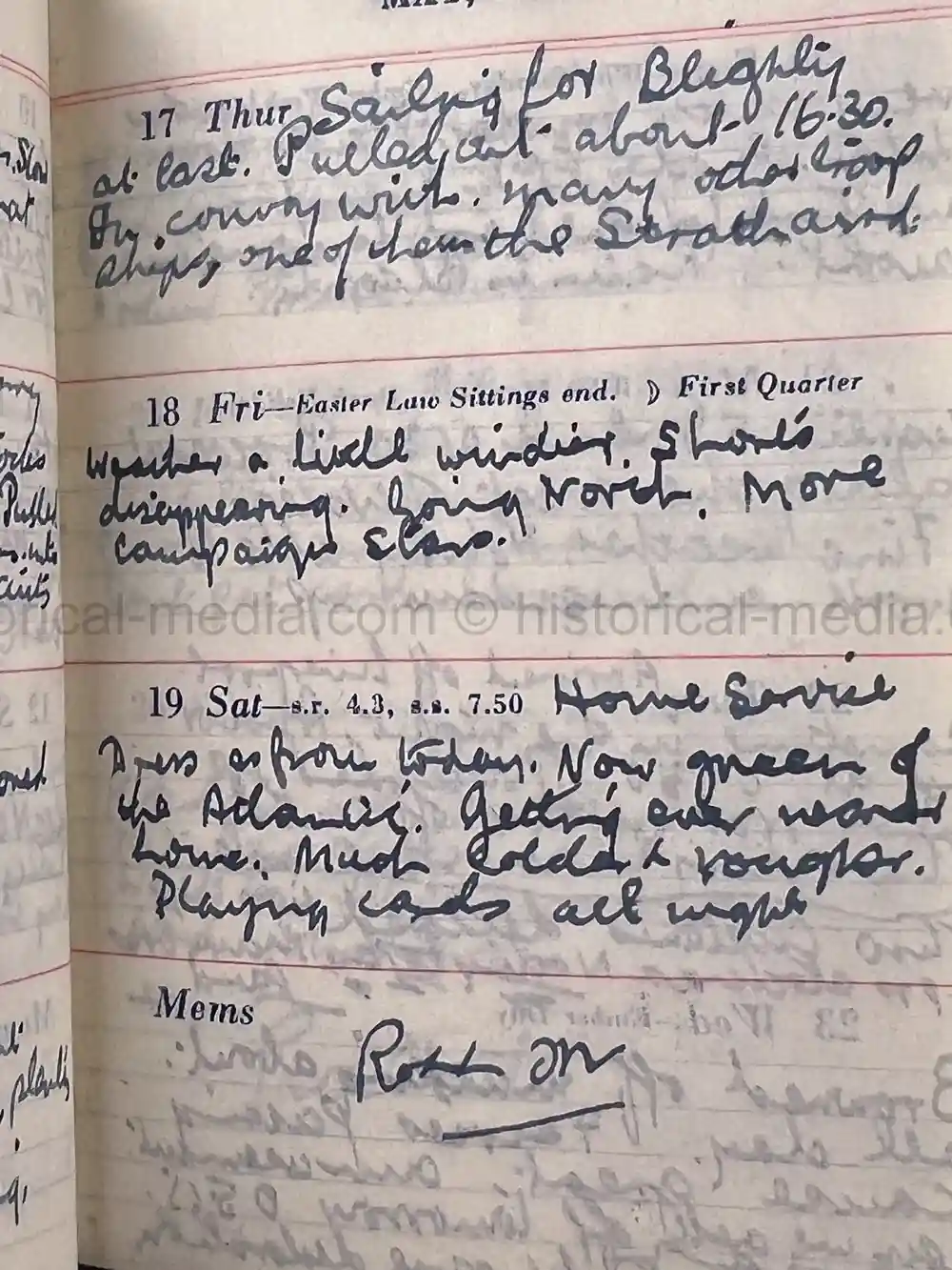 BRITISH WWII DIARY GROUPING - ITALY