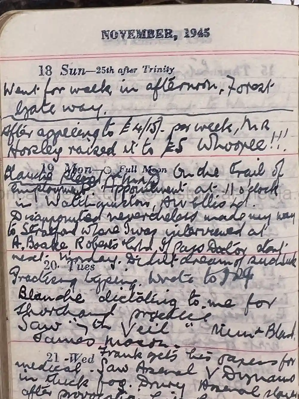 BRITISH WWII DIARY GROUPING - ITALY