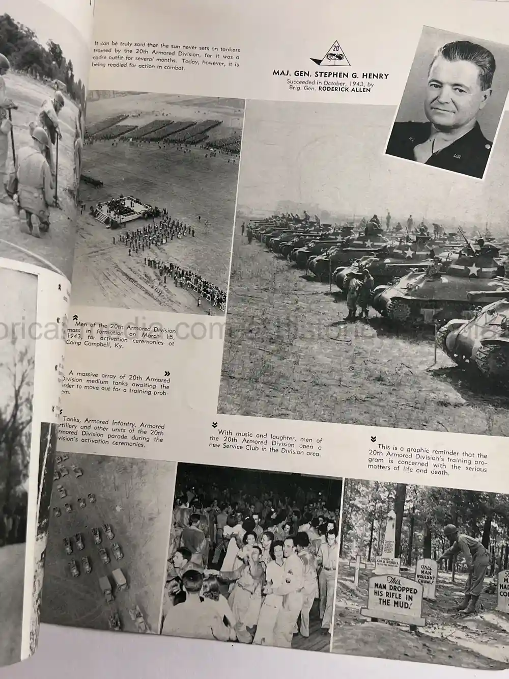 WWII ERA BOOK - ARMORED COMMAND: A PICTORAL REVIEW OF THE ARMORED COMMAND WWII ERA BOOK - ARMORED COMMAND: A PICTORAL REVIEW OF THE ARMORED COMMAND