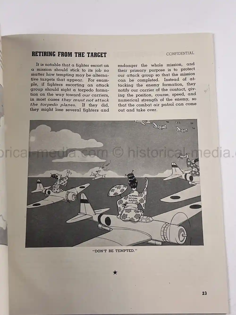 WWII ERA BOOK - NAVY - FIGHTER ESCORT: FIXED GUNNERY AND COMBAT TACTICS SERIES NO. 6