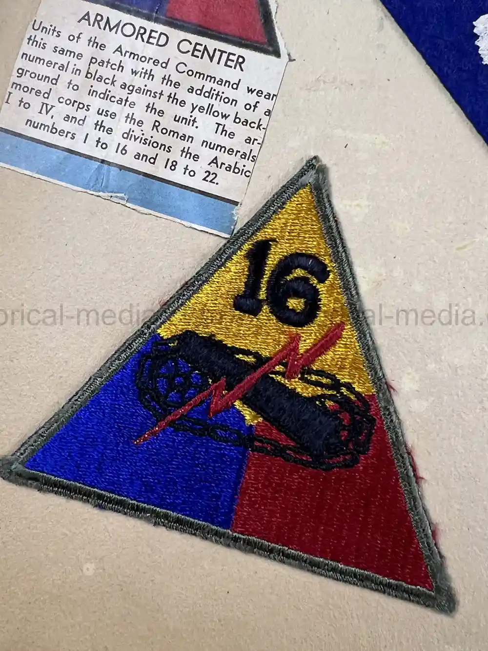US WWII GI'S PHOTO ALBUM - 16th ARMORED DIVISION - GERMAN INSIGNIA