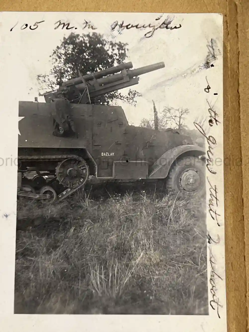 US WWII GI'S PHOTO ALBUM - 16th ARMORED DIVISION - GERMAN INSIGNIA