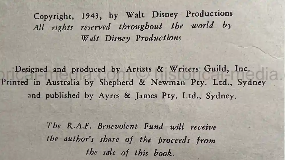 RARE FIRST EDITION WARTIME DISNEY BOOK - THE GREMLINS by ROALD DAHL