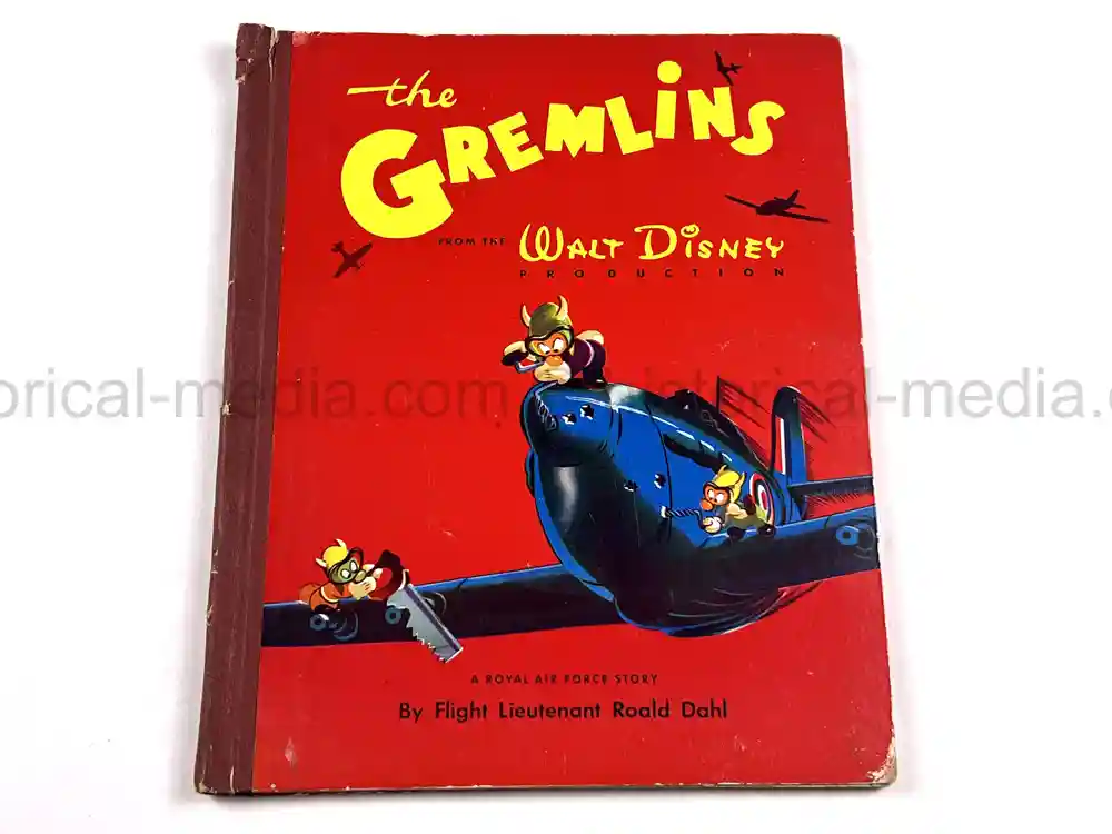 RARE FIRST EDITION WARTIME DISNEY BOOK - THE GREMLINS by ROALD DAHL