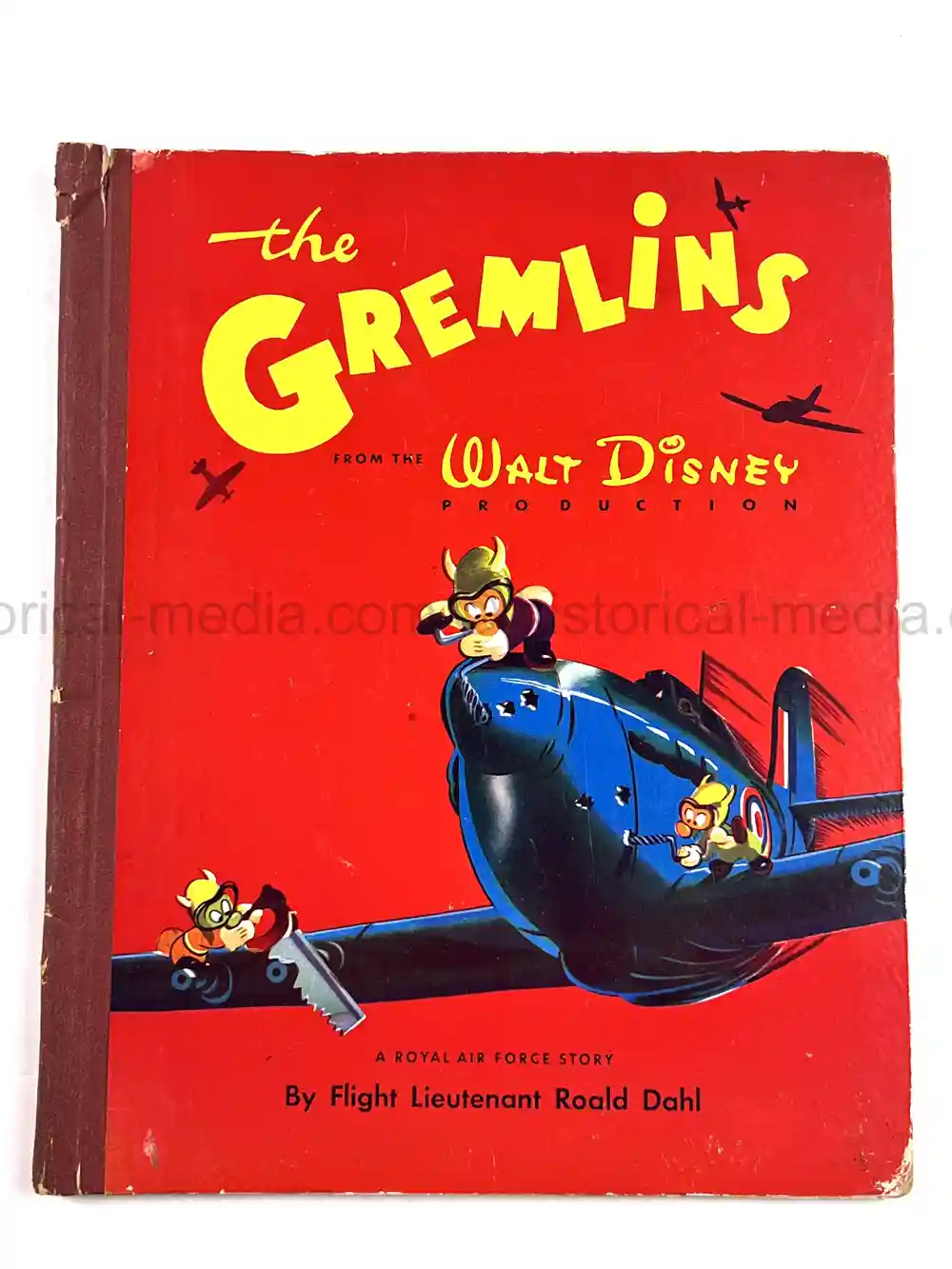 RARE FIRST EDITION WARTIME DISNEY BOOK - THE GREMLINS by ROALD DAHL