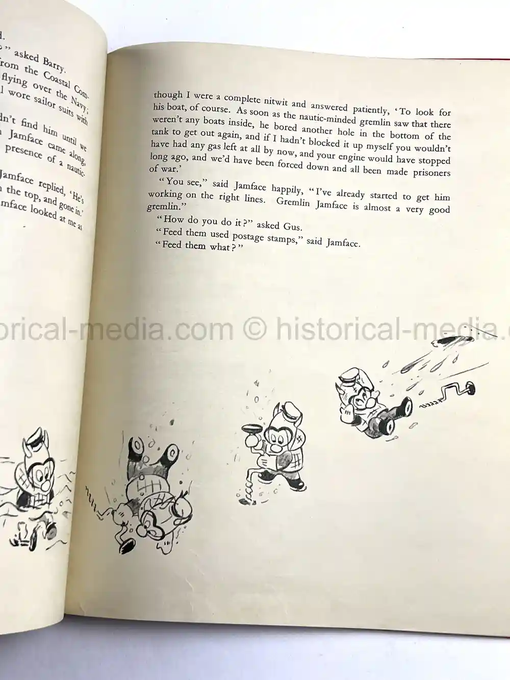 RARE FIRST EDITION WARTIME DISNEY BOOK - THE GREMLINS by ROALD DAHL