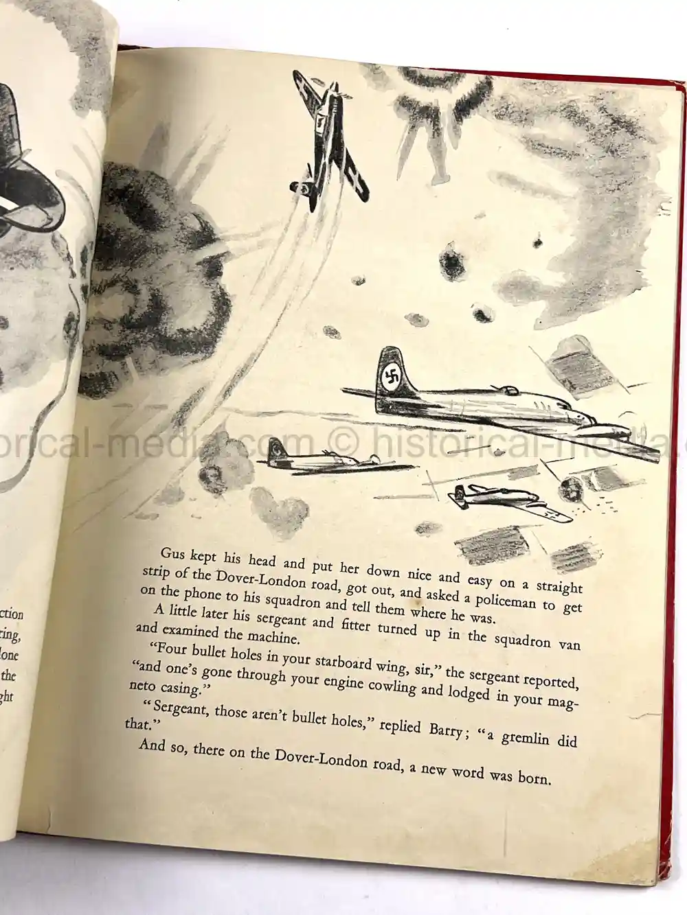 RARE FIRST EDITION WARTIME DISNEY BOOK - THE GREMLINS by ROALD DAHL