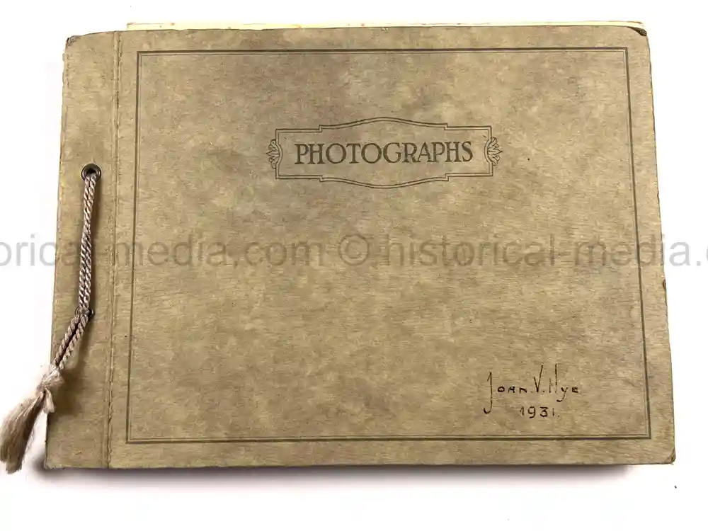 BRITISH INTER-WAR PHOTO ALBUM - ORIGINAL CHARLES LINDBERGH FIRST POST TRANSATLANTIC FLIGHT