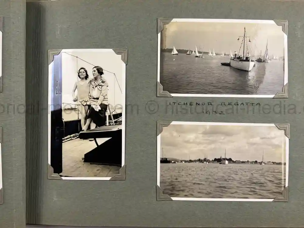 BRITISH INTER-WAR PHOTO ALBUM - ORIGINAL CHARLES LINDBERGH FIRST POST TRANSATLANTIC FLIGHT