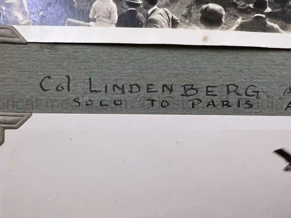 BRITISH INTER-WAR PHOTO ALBUM - ORIGINAL CHARLES LINDBERGH FIRST POST TRANSATLANTIC FLIGHT