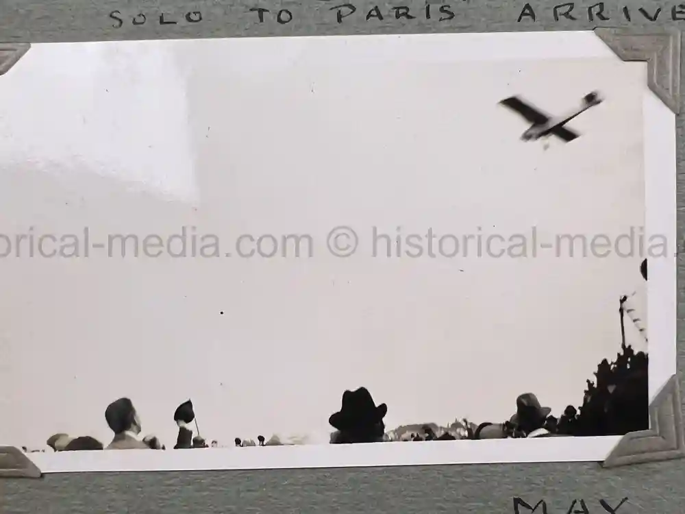BRITISH INTER-WAR PHOTO ALBUM - ORIGINAL CHARLES LINDBERGH FIRST POST TRANSATLANTIC FLIGHT