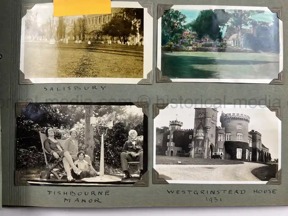 BRITISH INTER-WAR PHOTO ALBUM - ORIGINAL CHARLES LINDBERGH FIRST POST TRANSATLANTIC FLIGHT