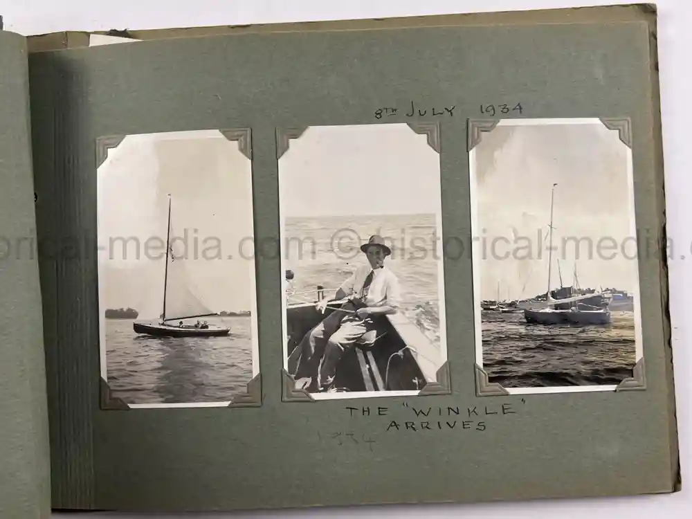 BRITISH INTER-WAR PHOTO ALBUM - ORIGINAL CHARLES LINDBERGH FIRST POST TRANSATLANTIC FLIGHT