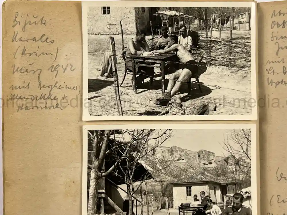 GERMAN WWII ARMY PHOTOGRAPHER'S SAMPLE ALBUM GROUPING - PANZERJÄGER-ABTEILUNG 24 - POLAND, RUSSIA, KRIM GERMAN WWII ARMY PHOTOGRAPHER'S SAMPLE ALBUM GROUPING - PANZERJÄGER-ABTEILUNG 24 - POLAND, RUSSIA, KRIM