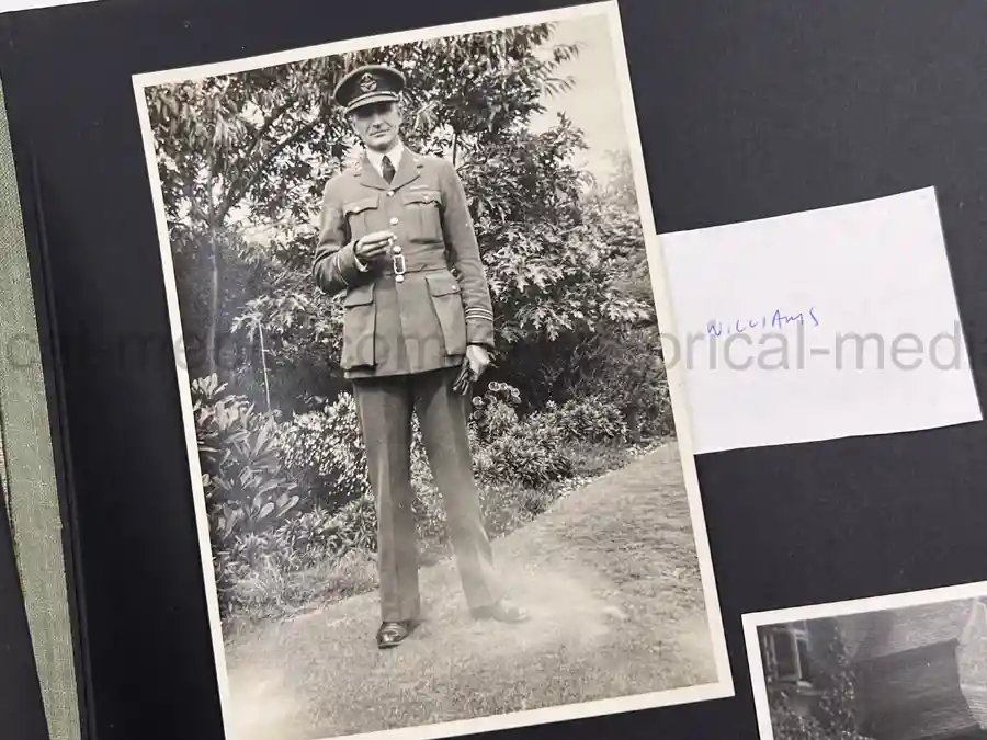 RAF BATTLE OF BRITAIN PHOTO ALBUM - PERSONAL ALBUM OF ROBERT WRIGHT - PERSONAL ASSISTANT TO HUGH DOWDING!