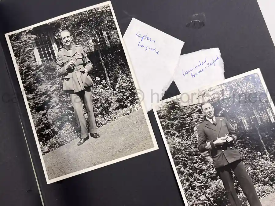 RAF BATTLE OF BRITAIN PHOTO ALBUM - PERSONAL ALBUM OF ROBERT WRIGHT - PERSONAL ASSISTANT TO HUGH DOWDING!