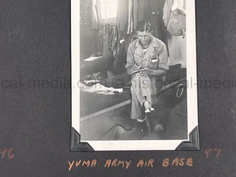 US WWII AIR CORPS PHOTO ALBUM - 31st FIGHTER SQUADRON - MASSIVE!