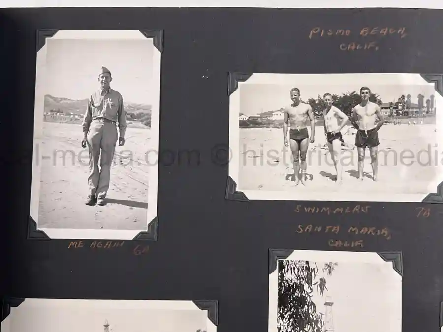 US WWII AIR CORPS PHOTO ALBUM - 31st FIGHTER SQUADRON - MASSIVE!