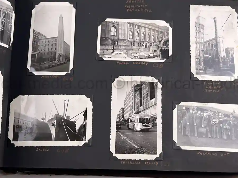 US WWII AIR CORPS PHOTO ALBUM - 31st FIGHTER SQUADRON - MASSIVE!