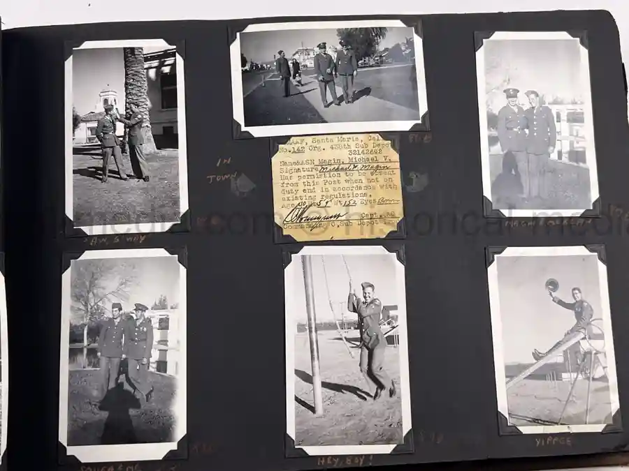 US WWII AIR CORPS PHOTO ALBUM - 31st FIGHTER SQUADRON - MASSIVE!