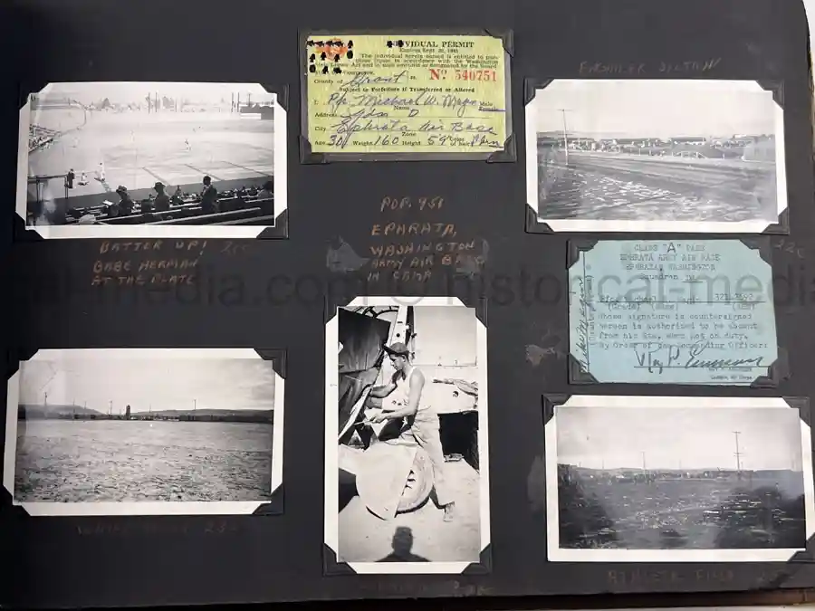 US WWII AIR CORPS PHOTO ALBUM - 31st FIGHTER SQUADRON - MASSIVE!