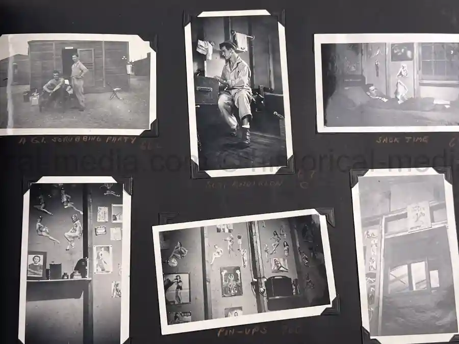 US WWII AIR CORPS PHOTO ALBUM - 31st FIGHTER SQUADRON - MASSIVE!