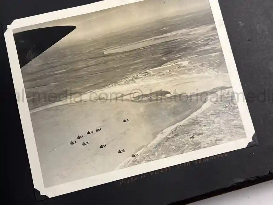 US WWII AIR CORPS PHOTO ALBUM - 31st FIGHTER SQUADRON - MASSIVE!