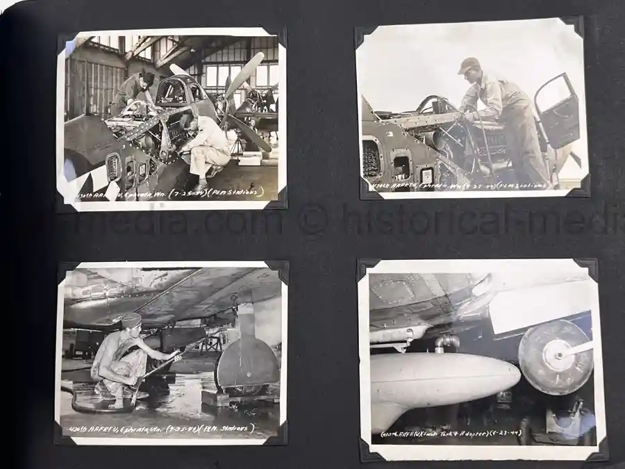 US WWII AIR CORPS PHOTO ALBUM - 31st FIGHTER SQUADRON - MASSIVE!