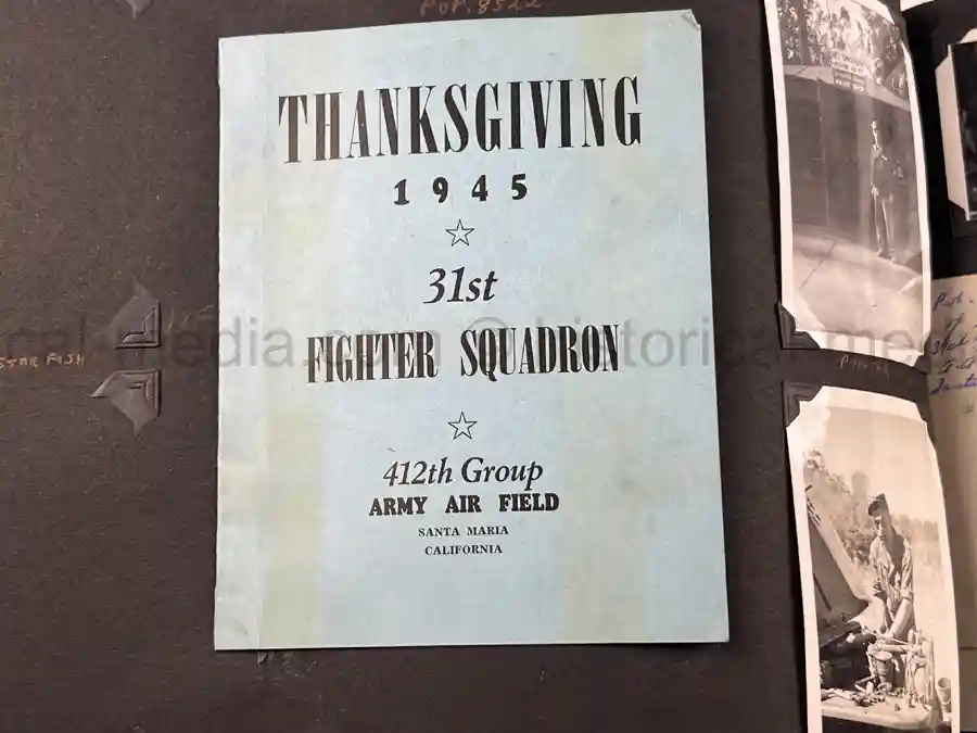 US WWII AIR CORPS PHOTO ALBUM - 31st FIGHTER SQUADRON - MASSIVE!