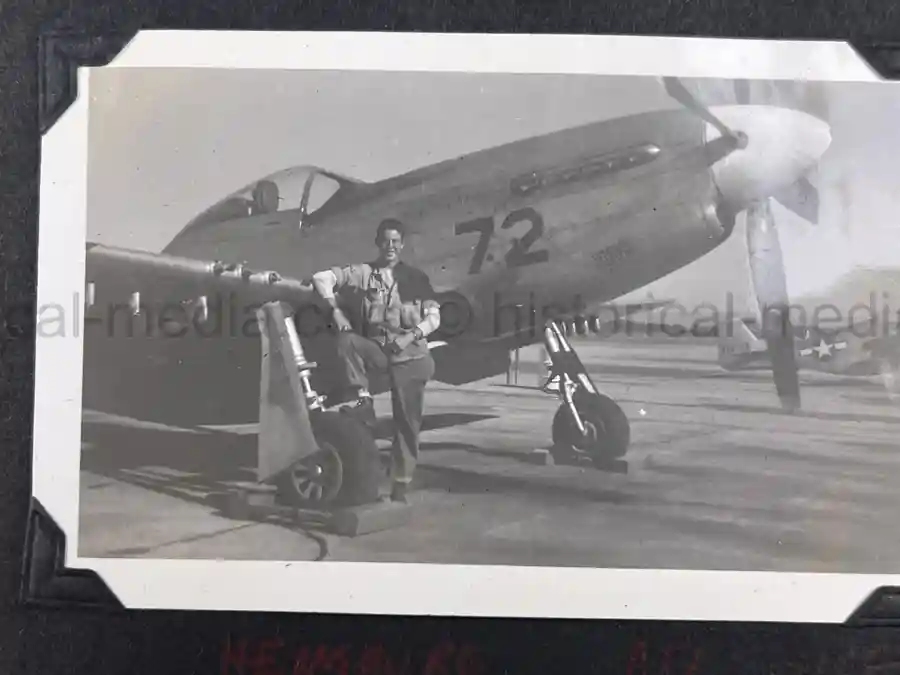 US WWII AIR CORPS PHOTO ALBUM - 31st FIGHTER SQUADRON - MASSIVE!