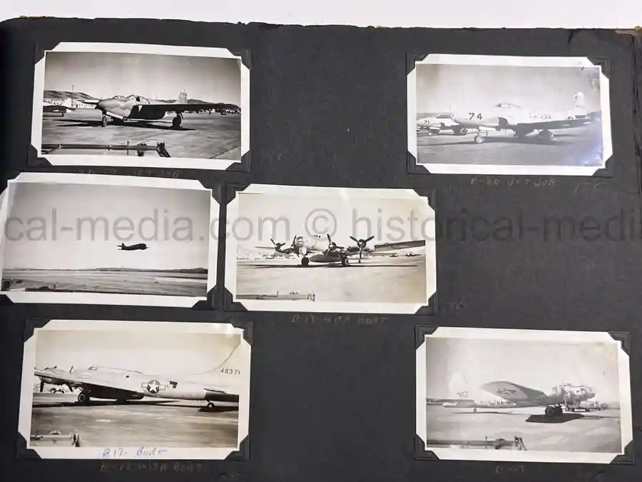 US WWII AIR CORPS PHOTO ALBUM - 31st FIGHTER SQUADRON - MASSIVE!