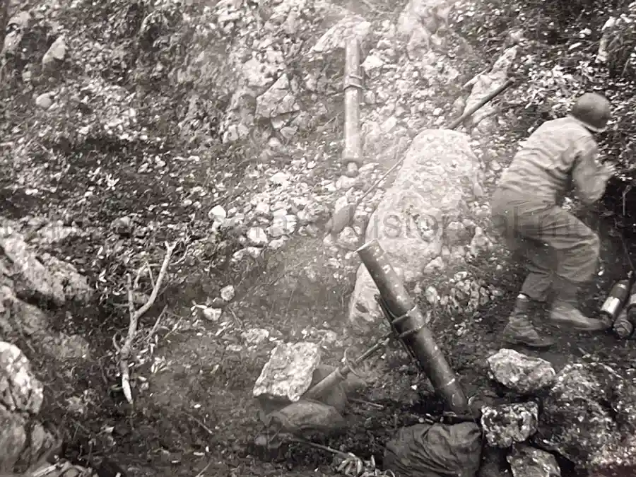 US WWII 5th ARMY PHOTO GROUPING SHOWING GENERAL MARK CLARK