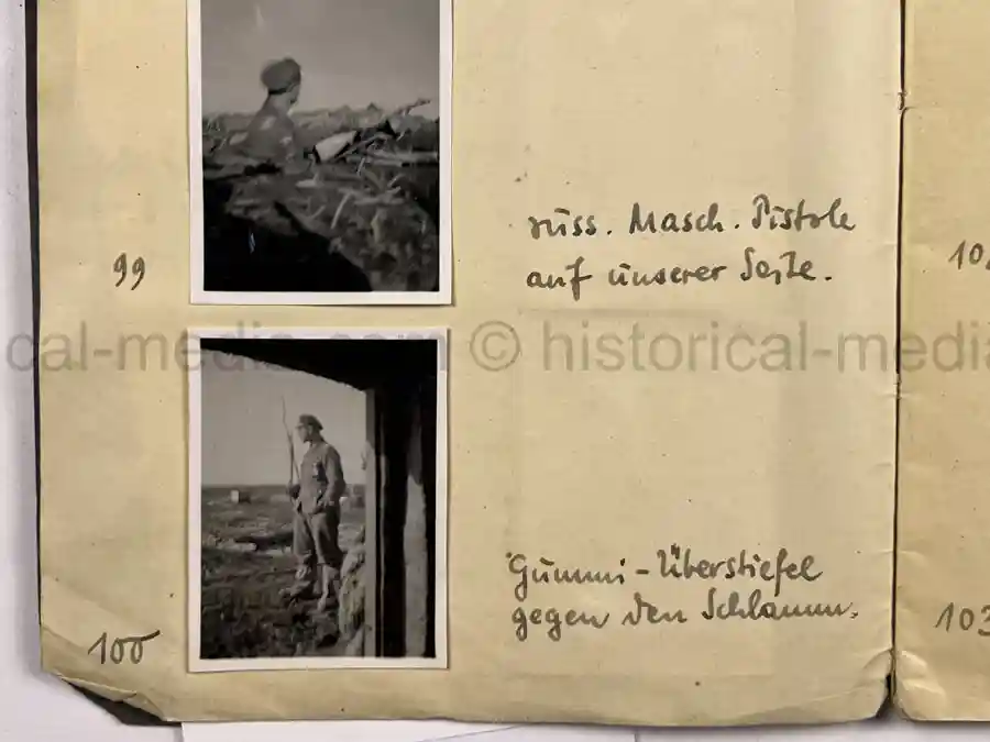 GERMAN WWII ARMY PHOTOGRAPHER'S SAMPLE ALBUM - RUSSIA CAMPAIGN - ART. RGT. 60/65 - KUBAN GERMAN WWII ARMY PHOTOGRAPHER'S SAMPLE ALBUM - RUSSIA CAMPAIGN - ART. RGT. 60/65 - KUBAN