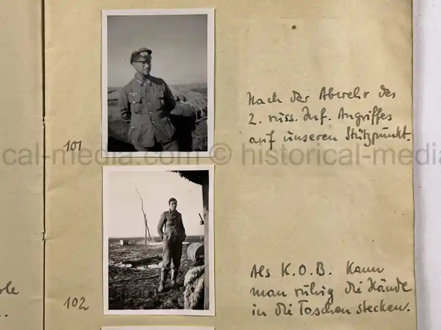 GERMAN WWII ARMY PHOTOGRAPHER'S SAMPLE ALBUM - RUSSIA CAMPAIGN - ART. RGT. 60/65 - KUBAN GERMAN WWII ARMY PHOTOGRAPHER'S SAMPLE ALBUM - RUSSIA CAMPAIGN - ART. RGT. 60/65 - KUBAN
