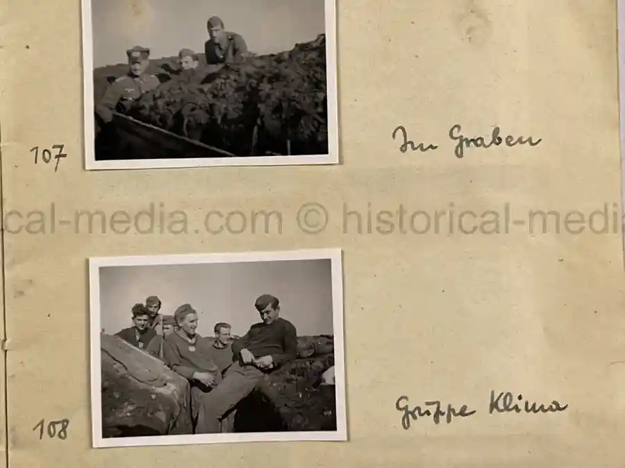 GERMAN WWII ARMY PHOTOGRAPHER'S SAMPLE ALBUM - RUSSIA CAMPAIGN - ART. RGT. 60/65 - KUBAN GERMAN WWII ARMY PHOTOGRAPHER'S SAMPLE ALBUM - RUSSIA CAMPAIGN - ART. RGT. 60/65 - KUBAN