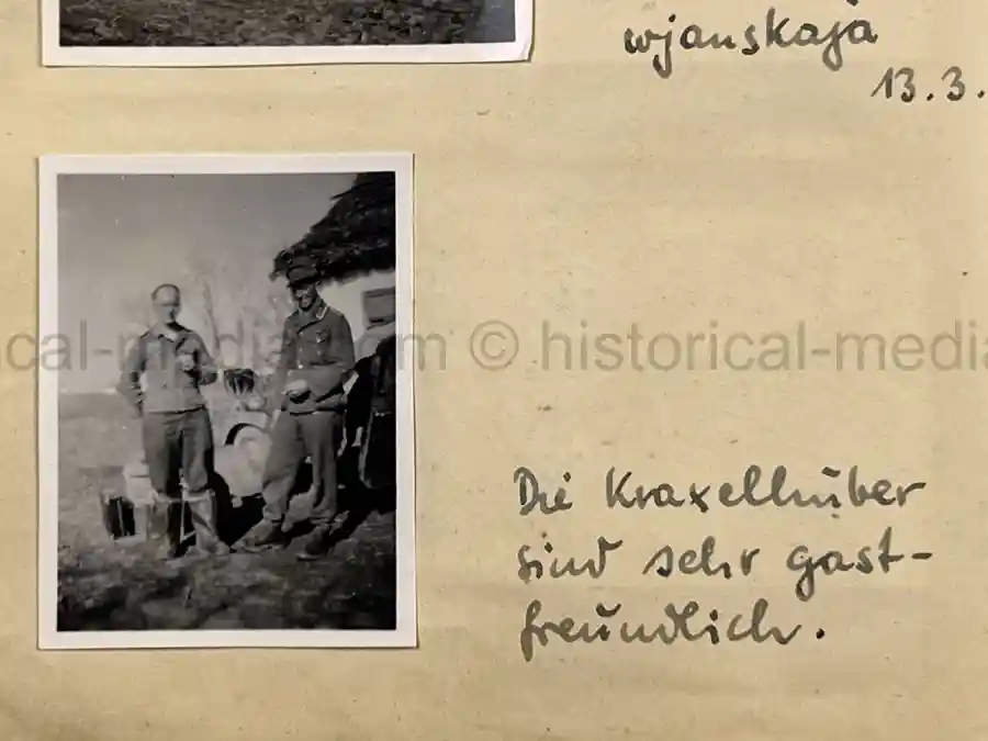 GERMAN WWII ARMY PHOTOGRAPHER'S SAMPLE ALBUM - RUSSIA CAMPAIGN - ART. RGT. 60/65 - KUBAN GERMAN WWII ARMY PHOTOGRAPHER'S SAMPLE ALBUM - RUSSIA CAMPAIGN - ART. RGT. 60/65 - KUBAN