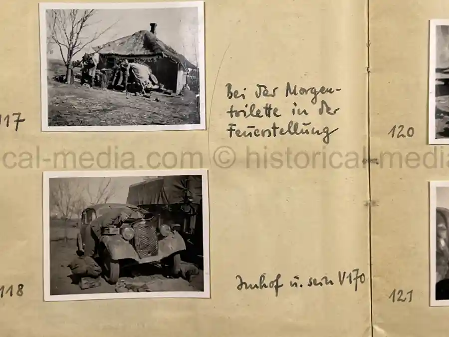 GERMAN WWII ARMY PHOTOGRAPHER'S SAMPLE ALBUM - RUSSIA CAMPAIGN - ART. RGT. 60/65 - KUBAN GERMAN WWII ARMY PHOTOGRAPHER'S SAMPLE ALBUM - RUSSIA CAMPAIGN - ART. RGT. 60/65 - KUBAN