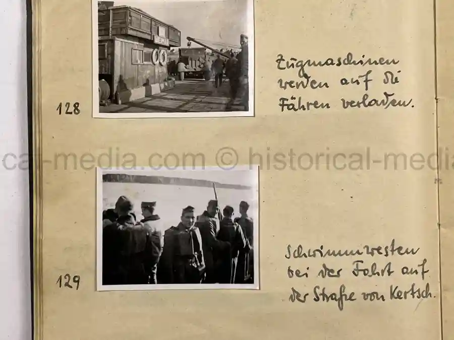 GERMAN WWII ARMY PHOTOGRAPHER'S SAMPLE ALBUM - RUSSIA CAMPAIGN - ART. RGT. 60/65 - KUBAN GERMAN WWII ARMY PHOTOGRAPHER'S SAMPLE ALBUM - RUSSIA CAMPAIGN - ART. RGT. 60/65 - KUBAN